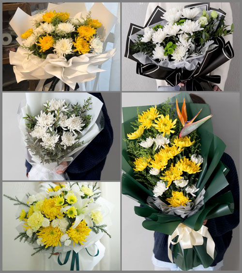 贵州毕节市金沙县城关镇玉屏村白事花束代送